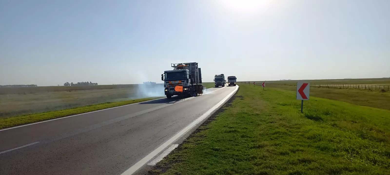 Avances en la recuperación de la ruta nacional 7 entre La Picasa y Rufino