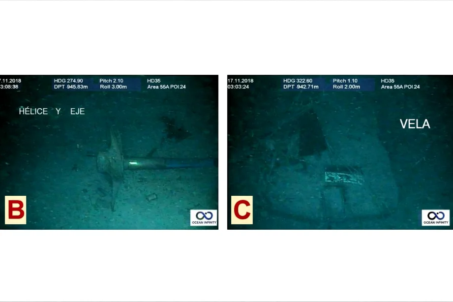 Restos-submarino-ARA-San-Juan-en-el-mar