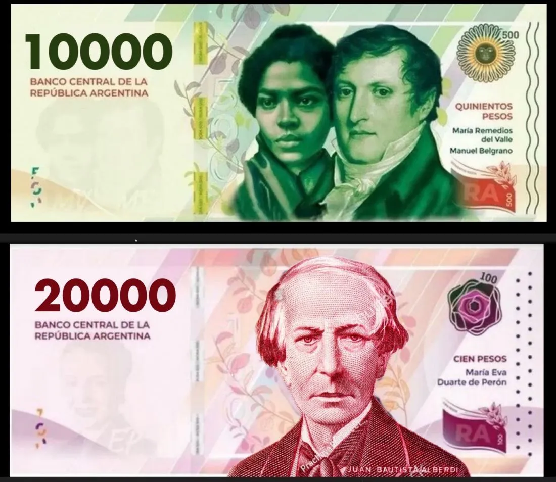 As Ser n Los Nuevos Billetes En Argentina