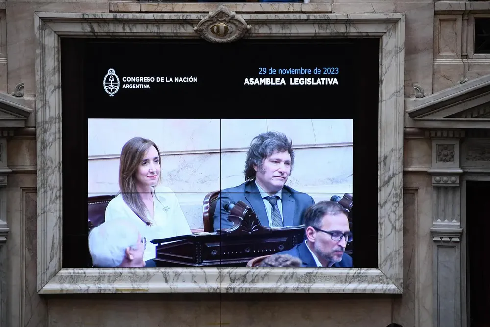 Milei en el congreso